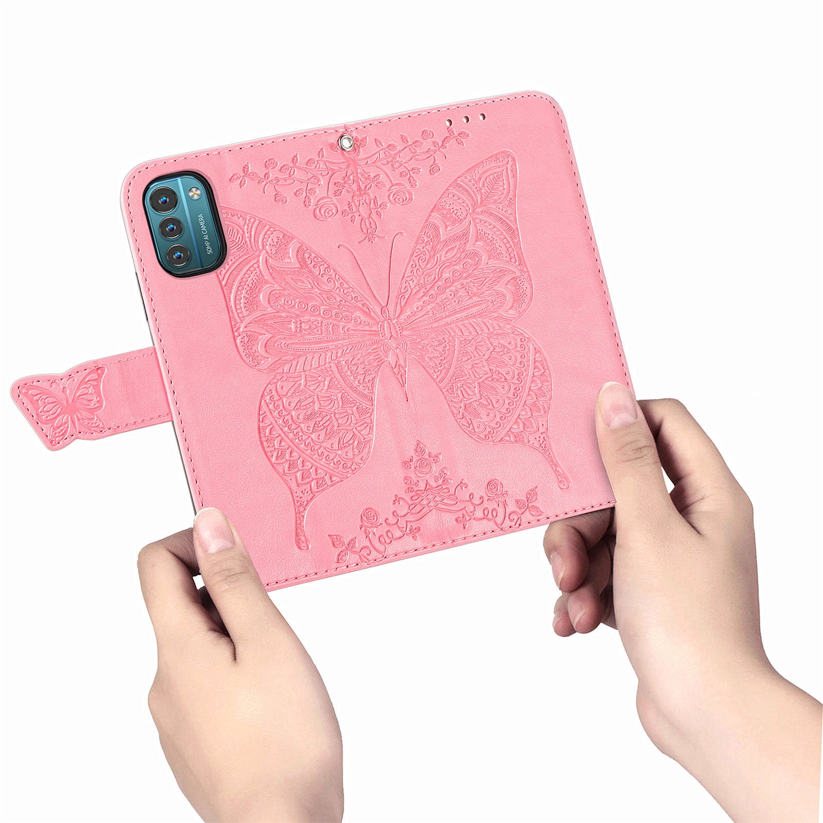 For Nokia G21 4G G11 4G Imprinted Butterfly Pattern PU Leather Phone Case Stand Book Design Wallet Flip Magnetic Cover For Nokia G21 4G G11 4G Imprinted Butterfly Pattern PU Leather Phone Case Stand Book Design Wallet Flip Magnetic Cover